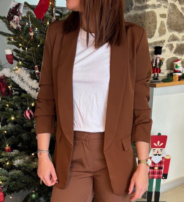Blazer EMILIE marron