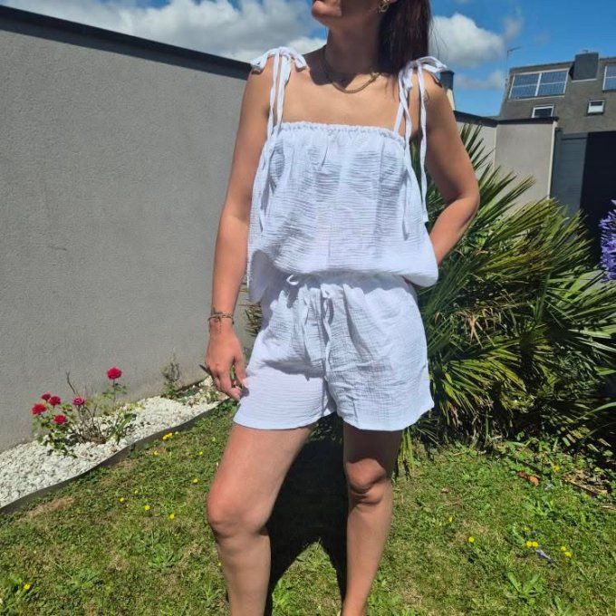 Top SARA blanc