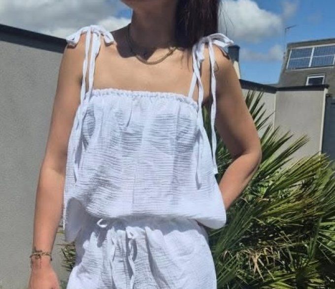 Top SARA blanc