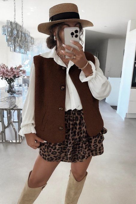 Gilet BREE marron