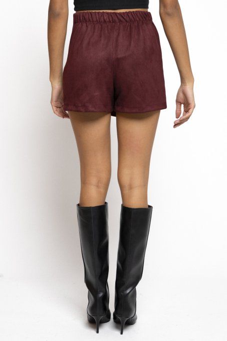 Jupe short TERI bordeaux