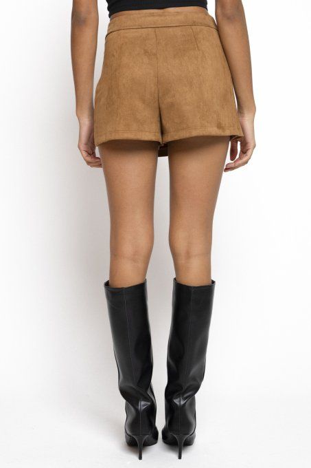 Jupe short TERI camel