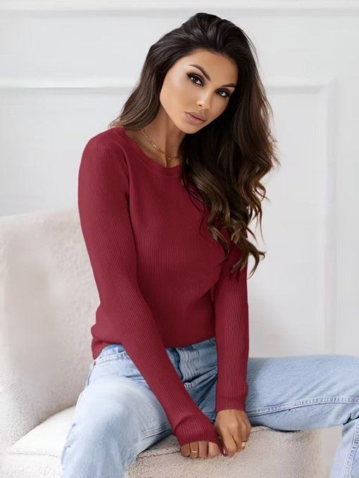 Pull RENEE bordeaux