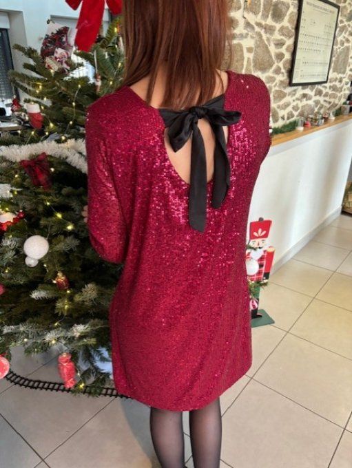 Robe LEA-bordeaux